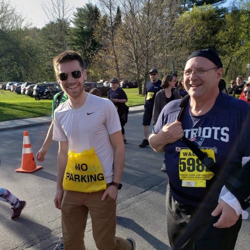 Just me walking the corporate cup with my brothers' dad.